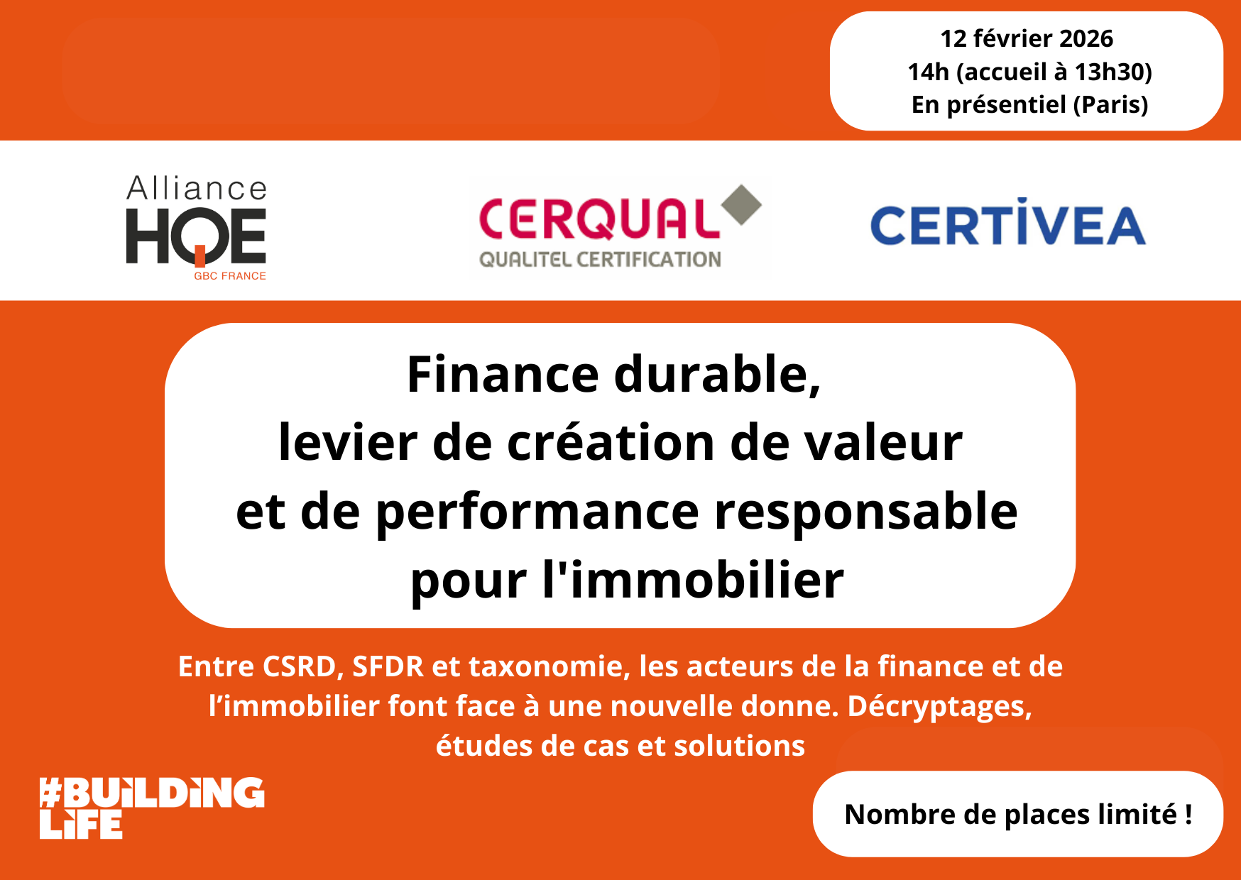 Evénement Finance Durable 2026
